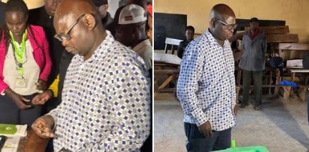 MP aspirant Panyako casts his vote in Malava by-election