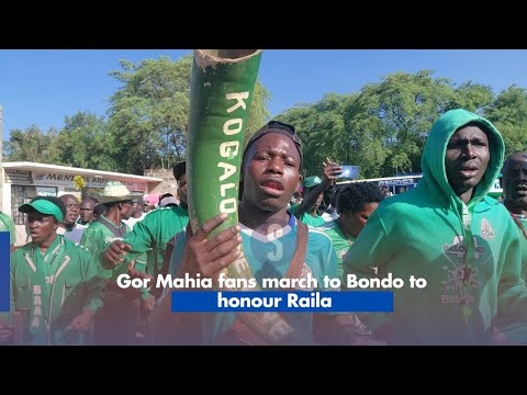 Gor Mahia fans march to Bondo to honour Raila