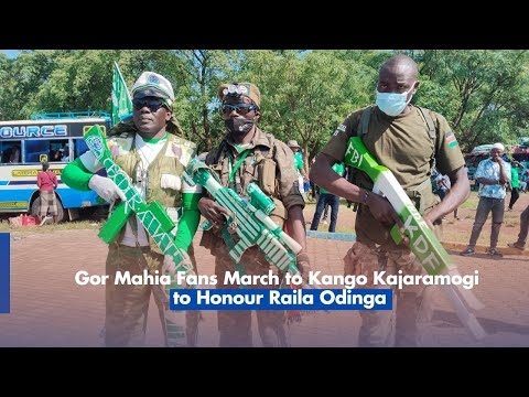 Gor Mahia Fans March to Kango Kajaramogi to Honour Raila Odinga
