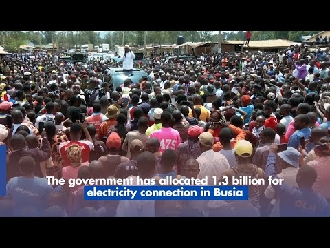 The government has allocated 1.3 billion for electricity connection in Busia county