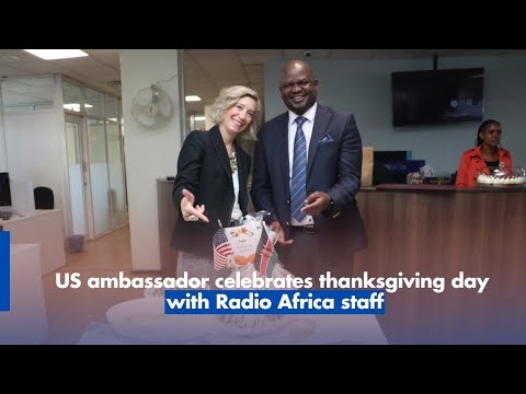 US ambassador celebrates thanksgiving day with Radio Africa staff