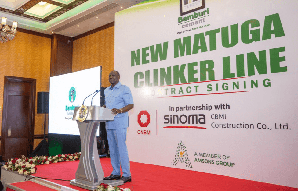 Ruto: Cement industry key to Kenya’s economy