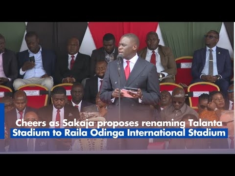 Cheers as Sakaja proposes renaming Talanta Stadium to Raila Odinga International Stadium