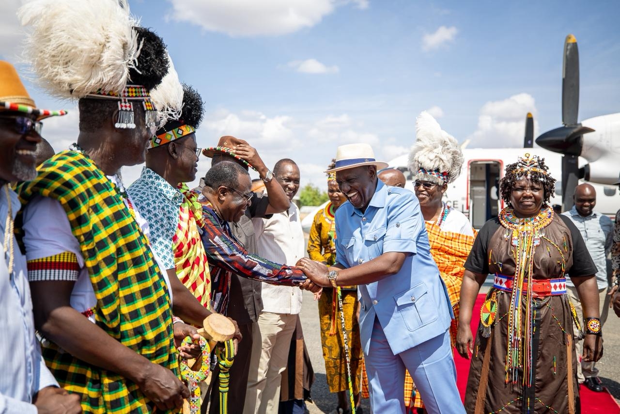 PHOTOS: Ruto in Turkana for Tobong'u Lore festival