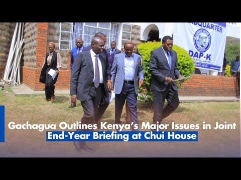 Gachagua Outlines Kenya’s Major Issues in Joint End-Year Briefing at Chui House