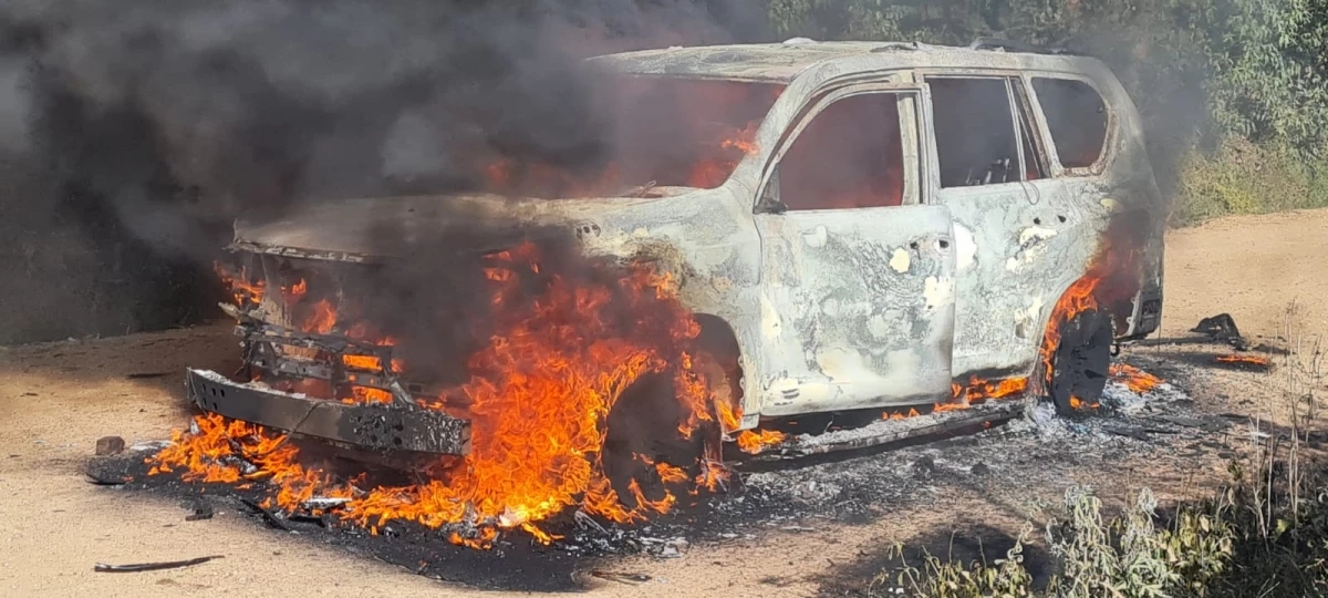 Car torched as fresh violence erupts in Malava