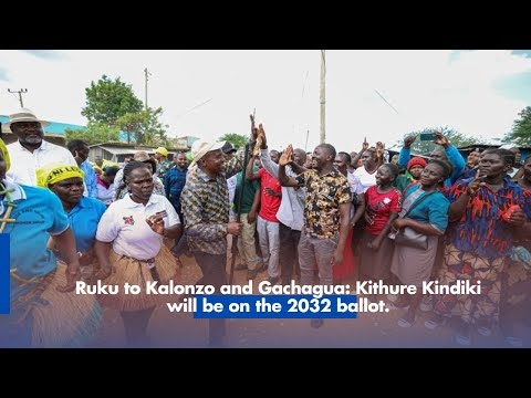 Ruku to Kalonzo and Gachagua: Kithure Kindiki will be on the 2032 ballot.